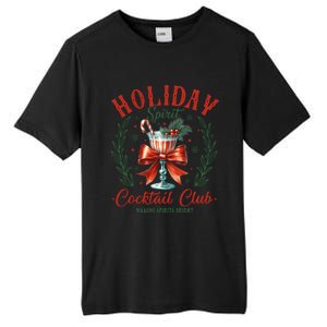 Coquette Bow Holiday Spirit Cocktail Club Christmas Party Tall Fusion ChromaSoft Performance T-Shirt