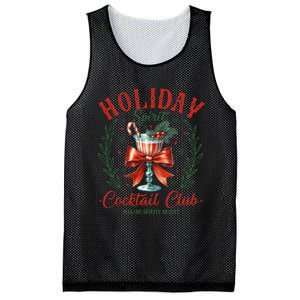 Coquette Bow Holiday Spirit Cocktail Club Christmas Party Mesh Reversible Basketball Jersey Tank