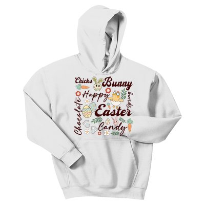 Chicks Bunny Happy Easter Candy Chocolate Kids Hoodie