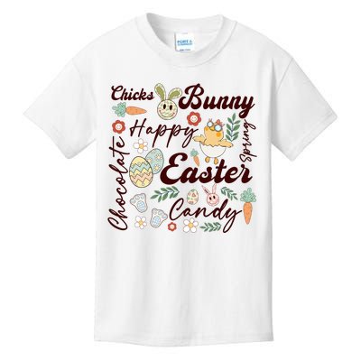 Chicks Bunny Happy Easter Candy Chocolate Kids T-Shirt