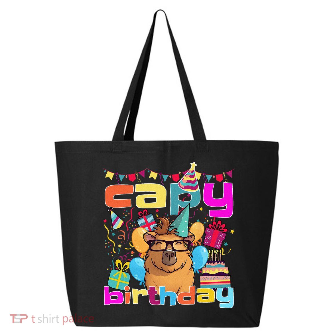 Capy Birthday Happy Birthday Capybara. Funny Capybara Lover 25L Jumbo Tote