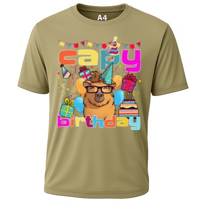 Capy Birthday Happy Birthday Capybara. Funny Capybara Lover Performance Shirt