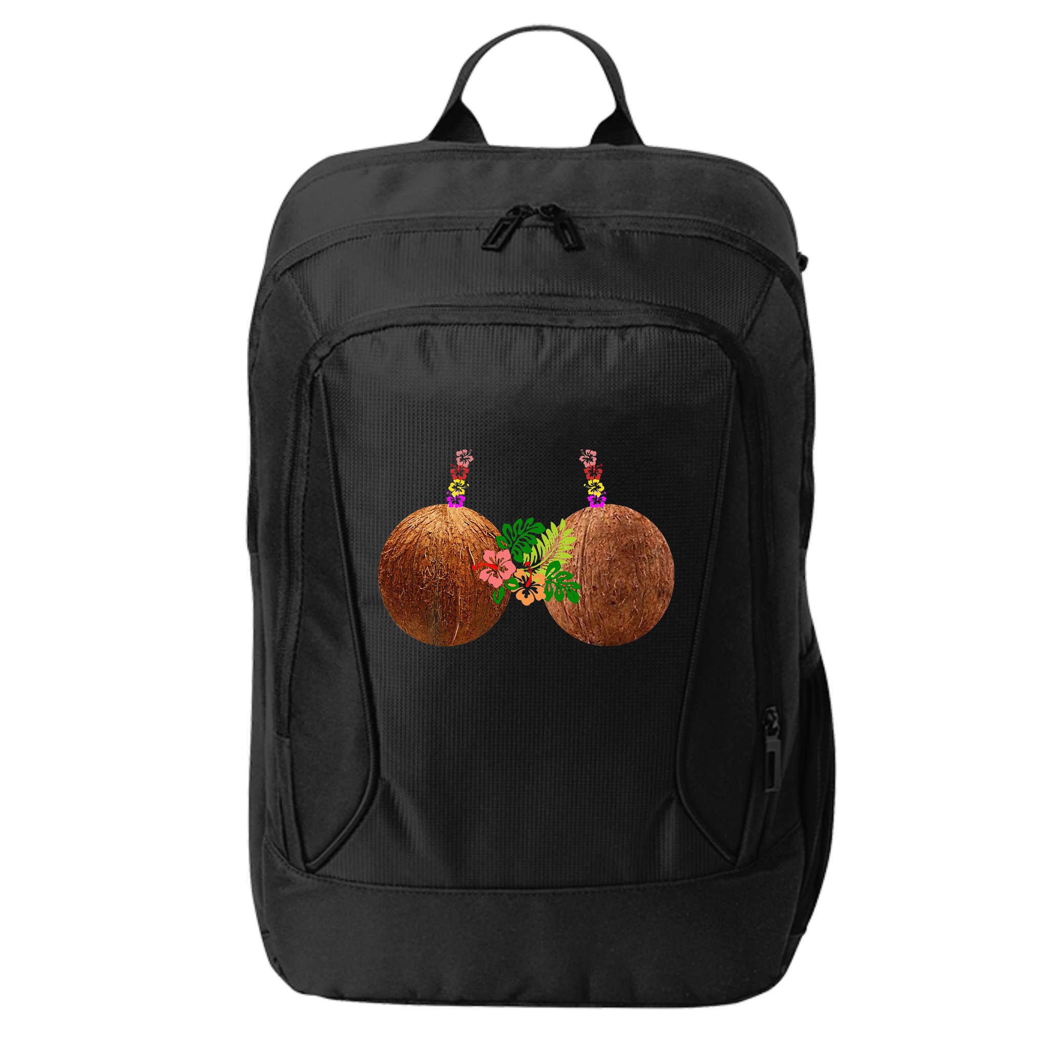 Coconut Bra Hawaii Luau Costume Funny City Backpack