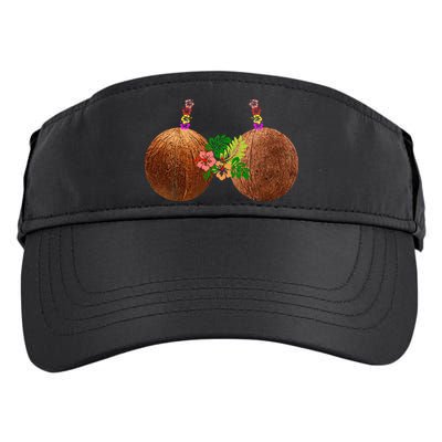 Coconut Bra Hawaii Luau Costume Funny Adult Drive Performance Visor