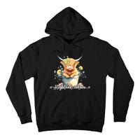 Cute Baby Highland Cow Calf Highland Love Spring Pastel Tall Hoodie