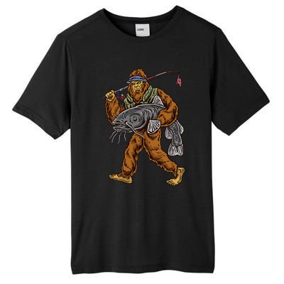 Catfishing Bigfoot Hunting Catfisher Tall Fusion ChromaSoft Performance T-Shirt