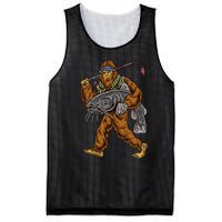 Catfishing Bigfoot Hunting Catfisher Mesh Reversible Basketball Jersey Tank