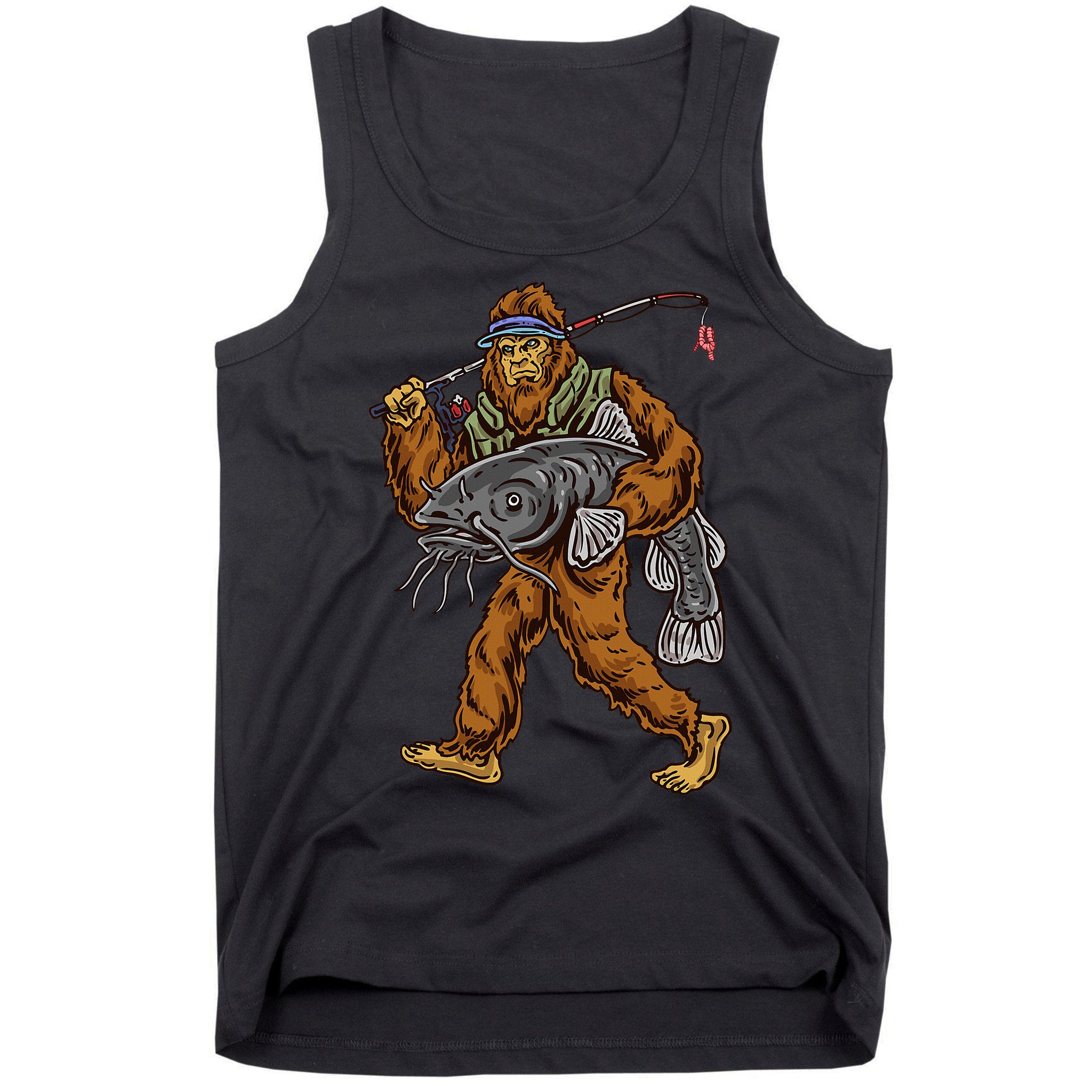 Catfishing Bigfoot Hunting Catfisher Tank Top