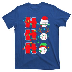 Christmas Baseball Ho Ho Ho Funny Xmas Sports Gift T-Shirt