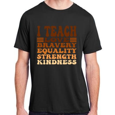 Celebrate Black History Month I Teach Black History Teacher Adult ChromaSoft Performance T-Shirt