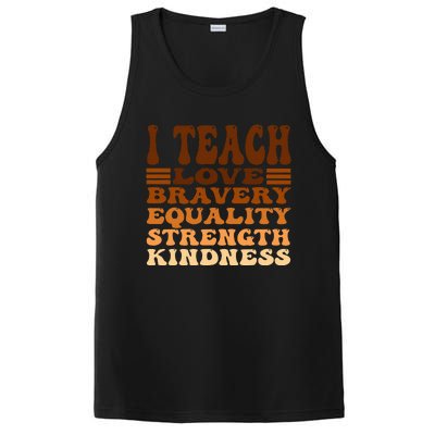 Celebrate Black History Month I Teach Black History Teacher PosiCharge Competitor Tank