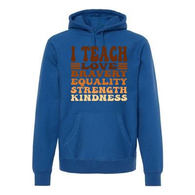 Celebrate Black History Month I Teach Black History Teacher Premium Hoodie