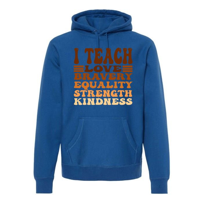 Celebrate Black History Month I Teach Black History Teacher Premium Hoodie