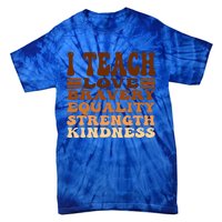 Celebrate Black History Month I Teach Black History Teacher Tie-Dye T-Shirt