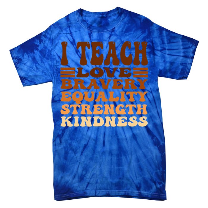 Celebrate Black History Month I Teach Black History Teacher Tie-Dye T-Shirt