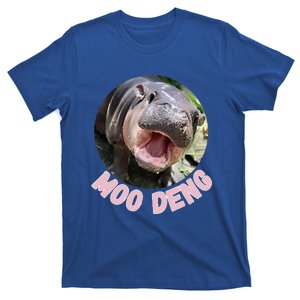 Cute Baby Hippo Moo Deng Bouncy Pig In Thai Hippopotamus T-Shirt