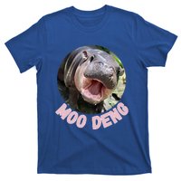 Cute Baby Hippo Moo Deng Bouncy Pig In Thai Hippopotamus T-Shirt