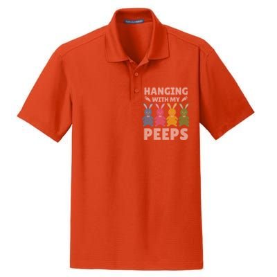 Cute Bunnies Hanging With My Peeps Great Gift Dry Zone Grid Polo