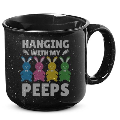 Cute Bunnies Hanging With My Peeps Great Gift 15oz Campfire Ceramic Mug