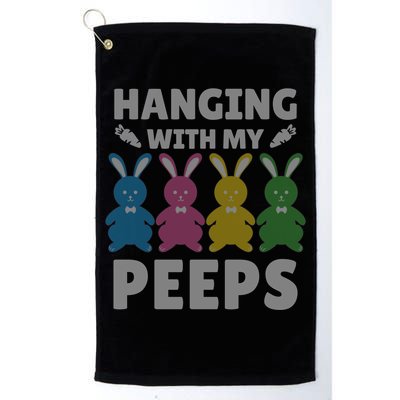 Cute Bunnies Hanging With My Peeps Great Gift Golf Towel
