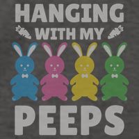 Cute Bunnies Hanging With My Peeps Great Gift Vector Backpack