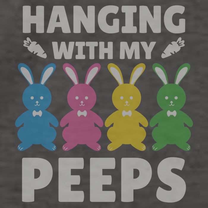 Cute Bunnies Hanging With My Peeps Great Gift Vector Backpack
