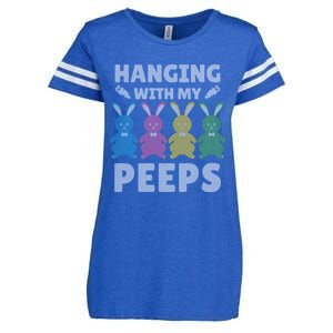 Cute Bunnies Hanging With My Peeps Great Gift Enza Ladies Jersey Football T-Shirt