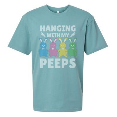 Cute Bunnies Hanging With My Peeps Great Gift Sueded Cloud Jersey T-Shirt