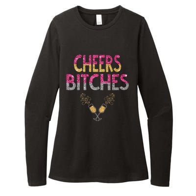 Cheers Bitches Happy New Years Eve  Gift Womens CVC Long Sleeve Shirt