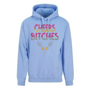 Cheers Bitches Happy New Years Eve  Gift Unisex Surf Hoodie