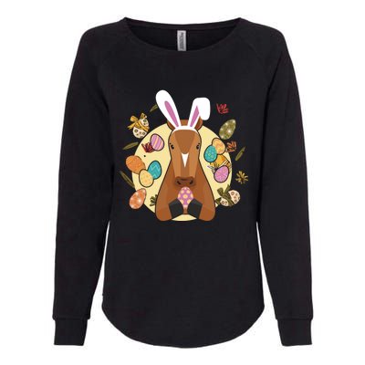 Cute Bunny Horse Easter Sunday Egg Hunter Gift Womens California Wash Sweatshirt