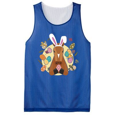 Cute Bunny Horse Easter Sunday Egg Hunter Gift Mesh Reversible Basketball Jersey Tank