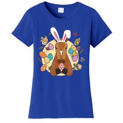 Cute Bunny Horse Easter Sunday Egg Hunter Gift Women's T-Shirt