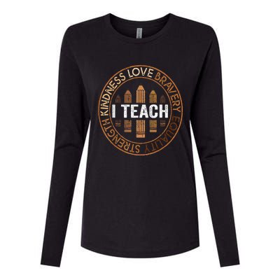 Celebrate Black History Month Teach Black History Teacher Womens Cotton Relaxed Long Sleeve T-Shirt