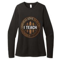 Celebrate Black History Month Teach Black History Teacher Womens CVC Long Sleeve Shirt