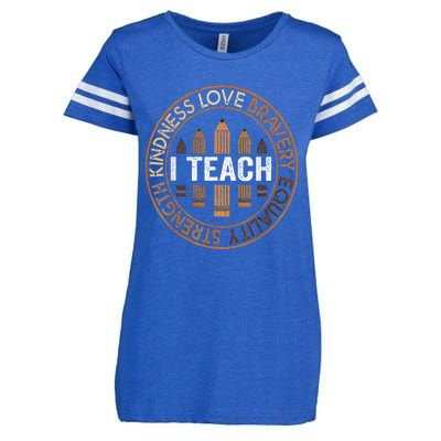 Celebrate Black History Month Teach Black History Teacher Enza Ladies Jersey Football T-Shirt