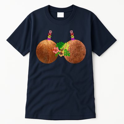 Coconut Bra Hawaii Luau Costume Funny Tall T-Shirt