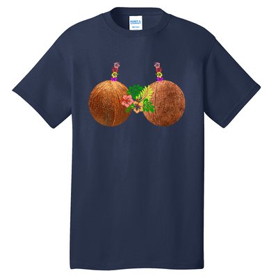 Coconut Bra Hawaii Luau Costume Funny Tall T-Shirt