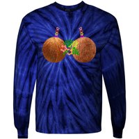 Coconut Bra Hawaii Luau Costume Funny Tie-Dye Long Sleeve Shirt