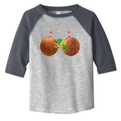 Coconut Bra Hawaii Luau Costume Funny Toddler Fine Jersey T-Shirt