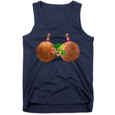 Coconut Bra Hawaii Luau Costume Funny Tank Top