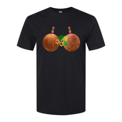 Coconut Bra Hawaii Luau Costume Funny Softstyle CVC T-Shirt