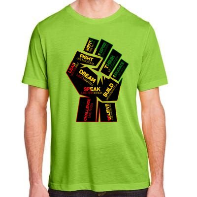 Cool Black History Month Historical Figures Protest Fist Adult ChromaSoft Performance T-Shirt