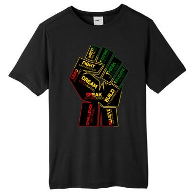 Cool Black History Month Historical Figures Protest Fist Tall Fusion ChromaSoft Performance T-Shirt