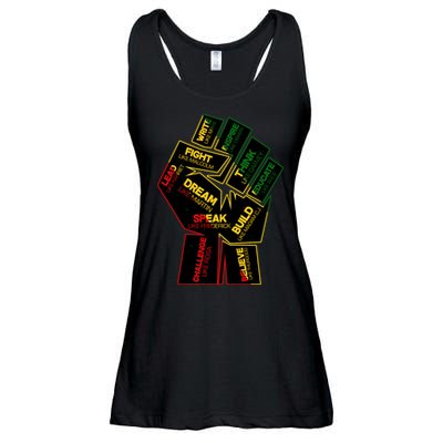 Cool Black History Month Historical Figures Protest Fist Ladies Essential Flowy Tank