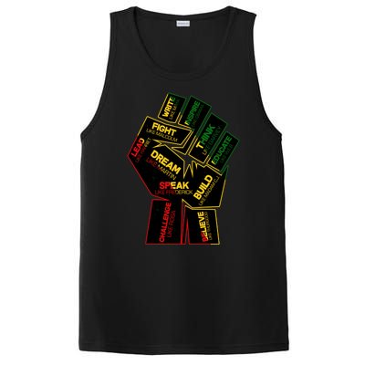 Cool Black History Month Historical Figures Protest Fist PosiCharge Competitor Tank