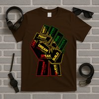 Cool Black History Month Historical Figures Protest Fist T-Shirt