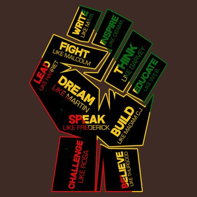 Cool Black History Month Historical Figures Protest Fist T-Shirt