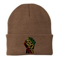 Cool Black History Month Historical Figures Protest Fist Knit Cap Winter Beanie