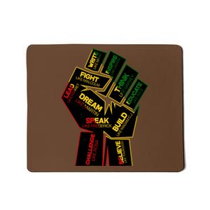 Cool Black History Month Historical Figures Protest Fist Mousepad